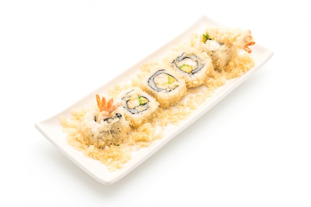 tempura shrimp sushi roll - japoński styl jedzenia
