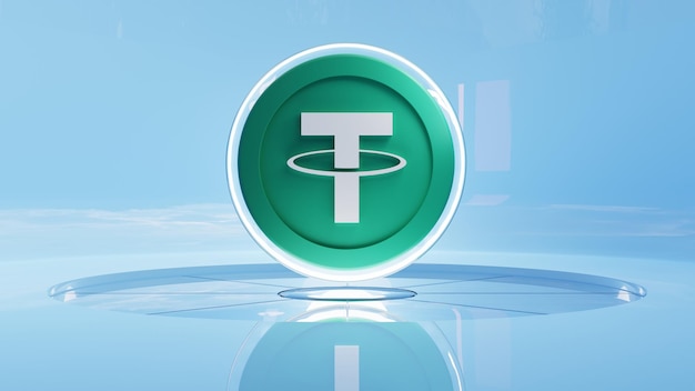 Tether Crypto Ilustracja 3D