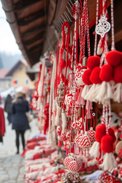 tętniący życiem rynek rzemieślniczy Martisor