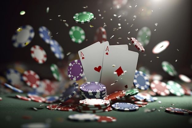 Texas poker Hold39em karty i żetony Poker online player39s smartfon przy stole pokerowym poker room Poker kasyno online gry karciane Nowoczesny design w stylu magazynu