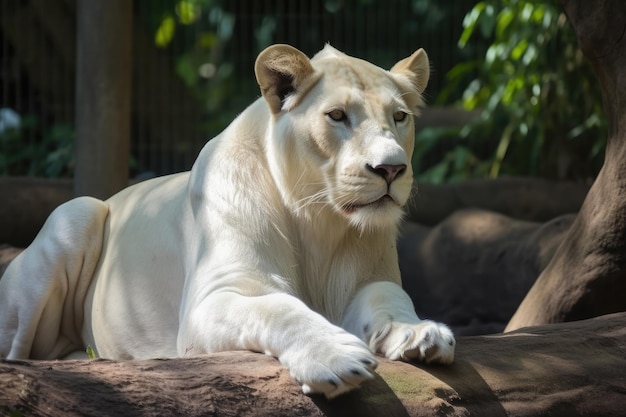 Thai zoo 39s biały lew samica