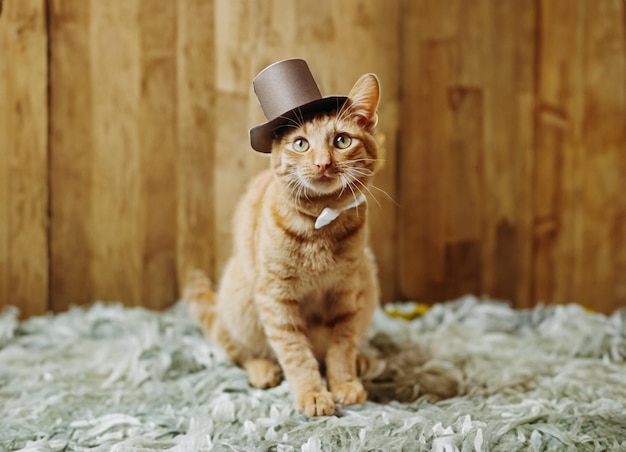 Zdjęcie the dapper feline a gentleman cat's tale