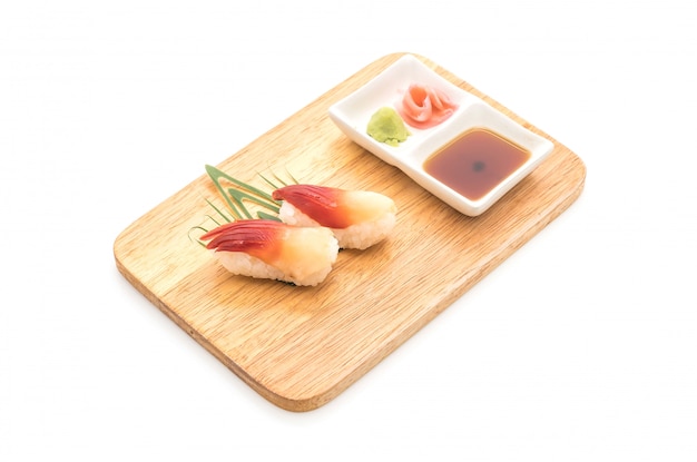 The Stimpson surfować clam (hokkigai) nigiri sushi - japoński styl żywności
