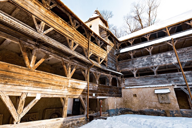 Tkaczy Bastion lub Bastionul estorilor w starym mieście Brasov, Rumunia