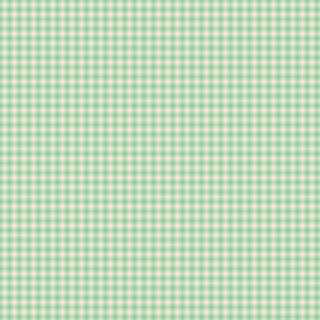 Tkanina w zielono-białą kratkę z wzorem małych kwadracików.