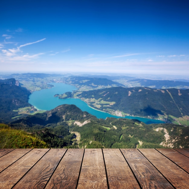 Tła panorama gór w Austrii