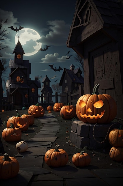 Tło 4K na obchody halloween