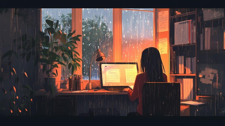 Tło anime w stylu LoFi