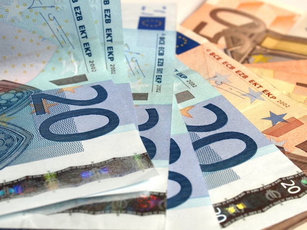 Tło banknotów euro