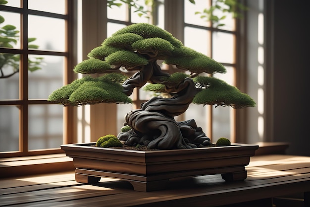 Zdjęcie tło bonsai