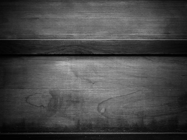 Tło czarno-białe drewno Drewniana tekstura rustykalna deska