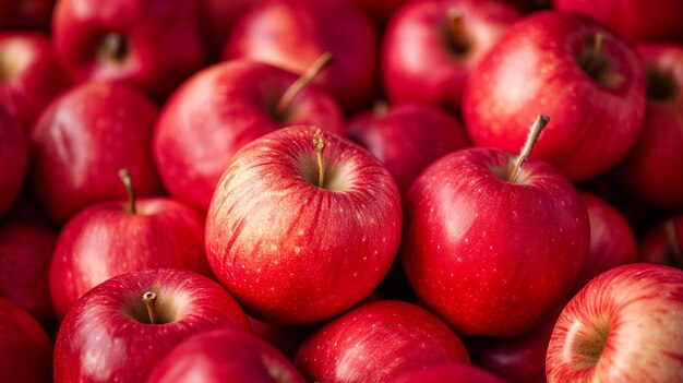 Tło czerwone jabłka