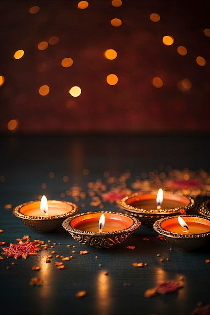 Tło Diwali i copyspace