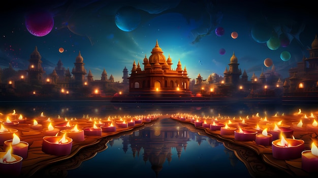 Tło Diwali