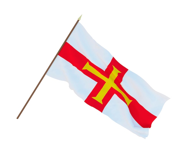 Tło dla projektantów ilustratorów Narodowe Flagi Święta Niepodległości Bailiwick of Guernsey