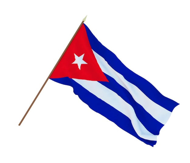 Tło dla projektantów ilustratorów Narodowe Flagi Święta Niepodległości Kuby