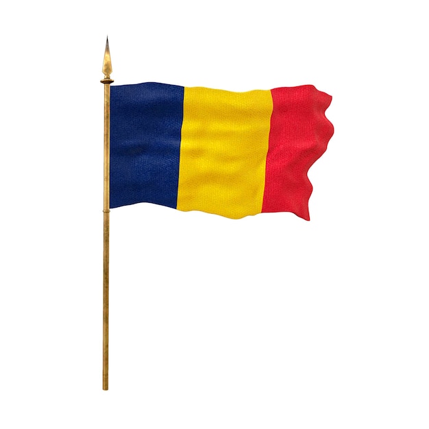 Tło dla projektantów Święto Narodowe Flaga narodowa Czadu