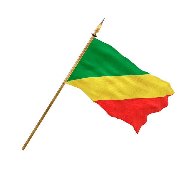 Tło dla projektantów Święto Narodowe Flaga narodowa Konga brazzaville