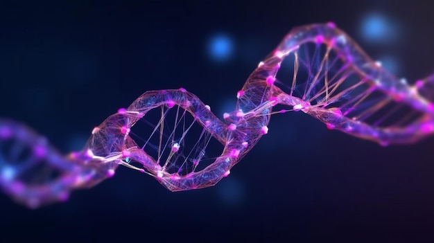 Tło DNA Możesz go użyć do komunikacji na etapie technologii naukowej
