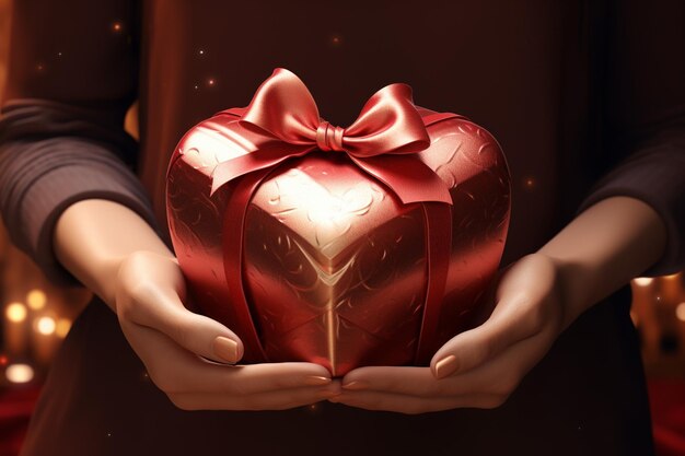 Zdjęcie tło dnia walentynek z wzorem serca pudełka podarunkowe balony karty podarunkowe i impreza miłosna