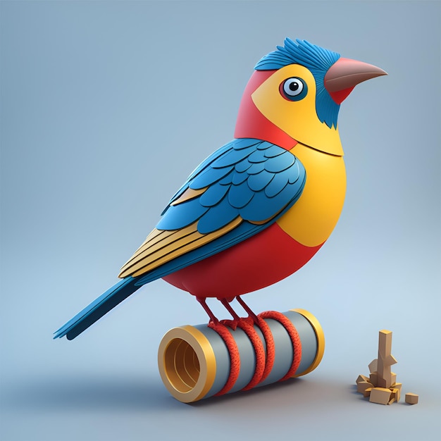 Tło do zdjęć ptaków zabawek dla projektantów