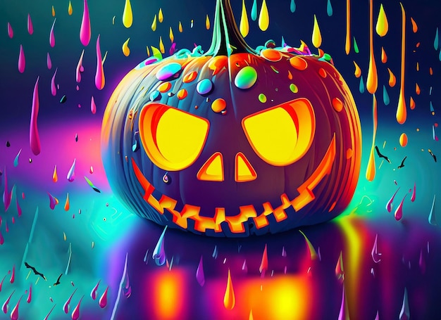 Tło dyni Halloween