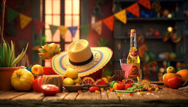 Tło Elementu Cinco De Mayo