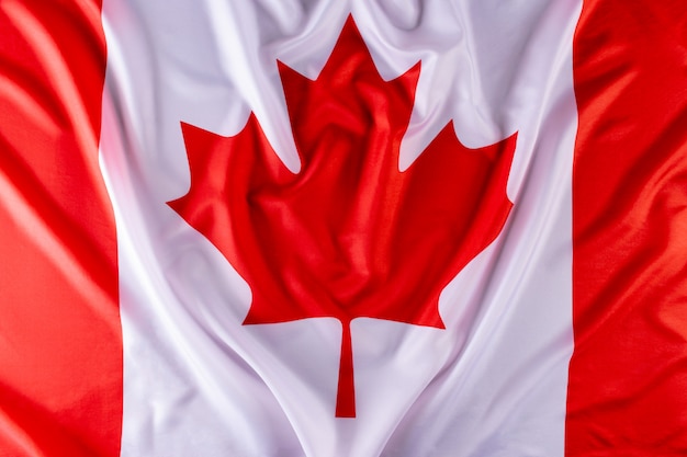 Tło flaga Kanady. Szczęśliwego dnia Kanady. Dzień Niepodległości. Lipiec 1