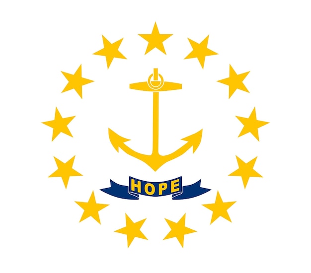 Tło flagi amerykańskiego stanu Rhode Island Ilustracja Tekstura