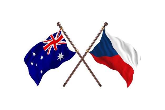 Tło flagi Australii kontra Czechy