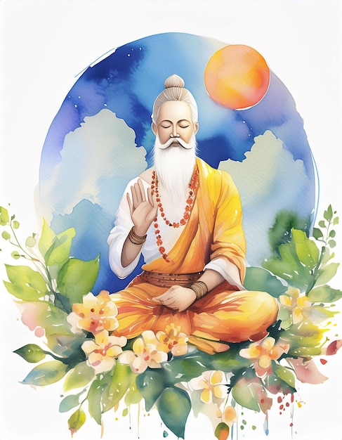 Zdjęcie tło guru purnima