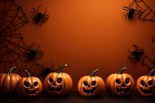 Tło Halloween Ilustracja AI GenerativexA