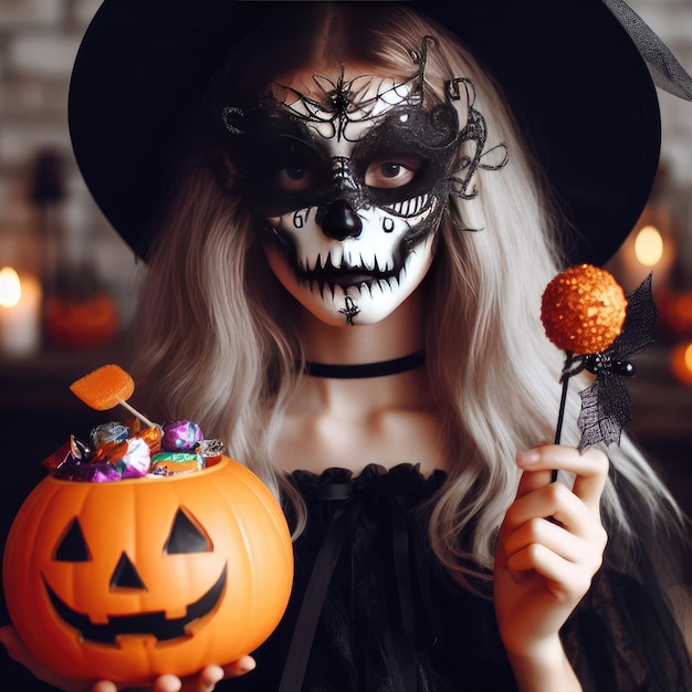 tło imprezy halloween dla postów i banerów w mediach społecznościowych