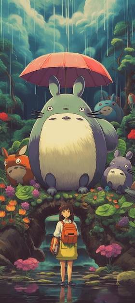 Tło inspirowane Studiem Ghibli