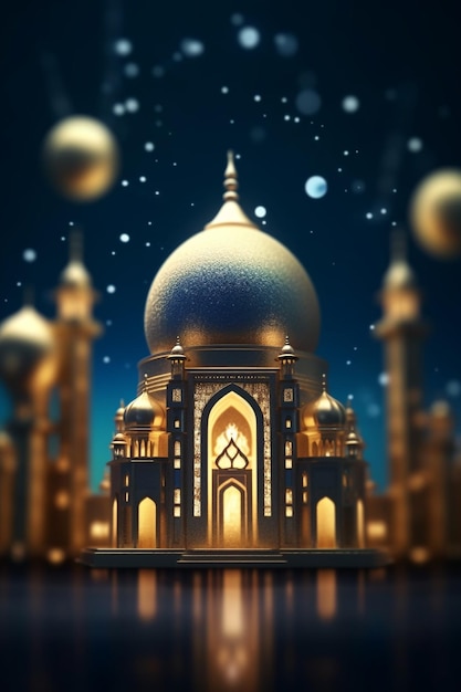 Tło islamskiego meczetu
