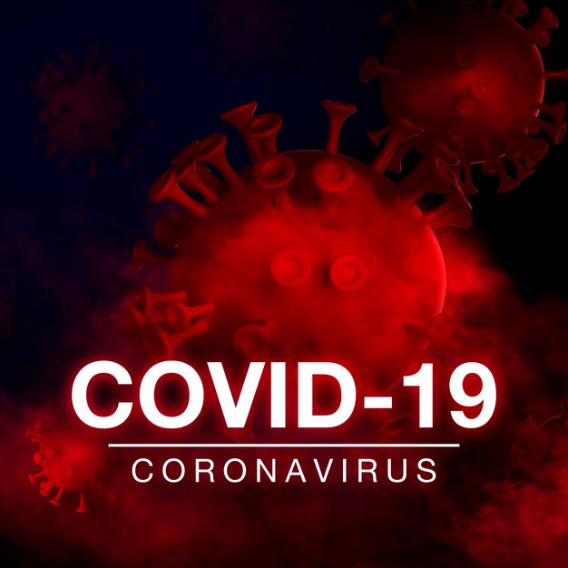 Tło koronawirusa COVID19