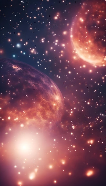 Zdjęcie tło kosmiczne z mgławicą i gwiazdami elementy tego obrazu dostarczone przez nasa