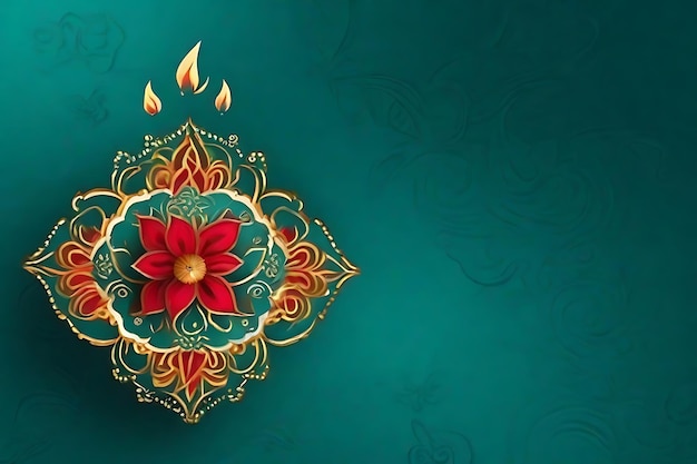 Tło kwiatowe na festiwal Diwali lub Pongal
