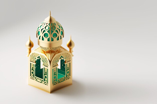 Tło Latarnia Renderowania 3D Meczetu