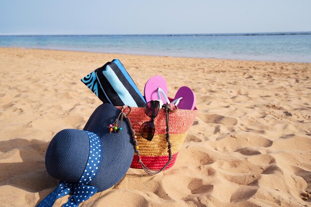 Tło letniej plaży