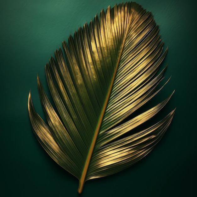 Tło liści palmowych Ilustracja AI GenerativexA