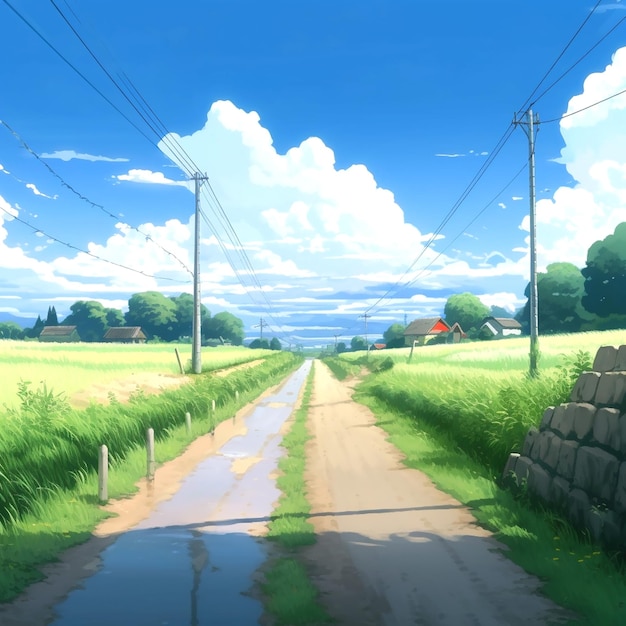 Tło Makoto Shinkai