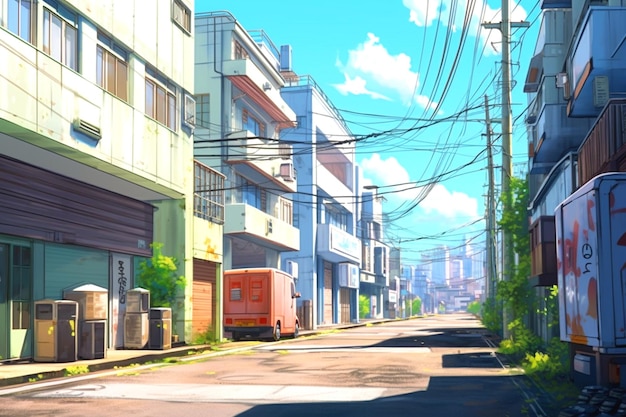 Tło Makoto Shinkai