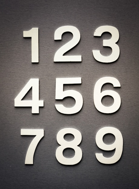 Zdjęcie tło matematyki wykonane liczbami ciągłymi