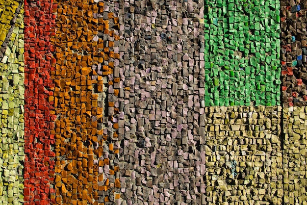 Zdjęcie tło mozaiki kolorowy wzór płytek ceramicznych