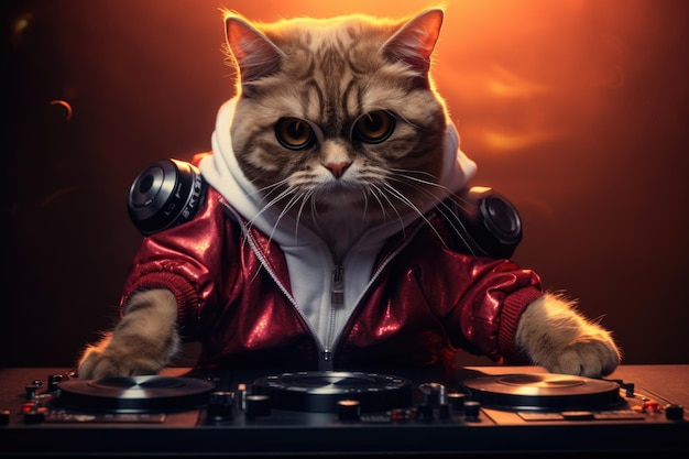 Tło muzyczne Cat DJ