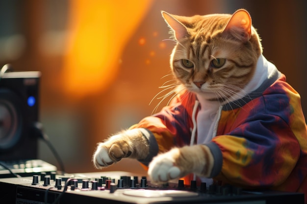 Tło muzyczne Cat DJ