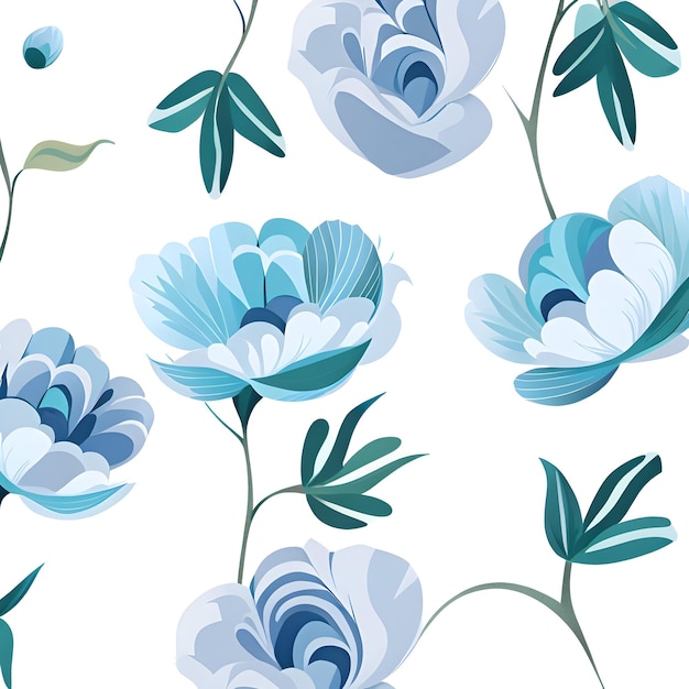 Tło niebieskie kwiaty