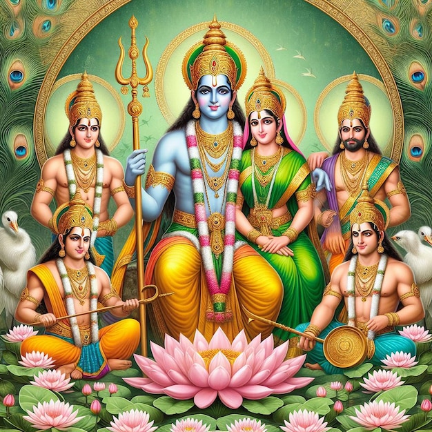 Tło obrazu Ram Navami