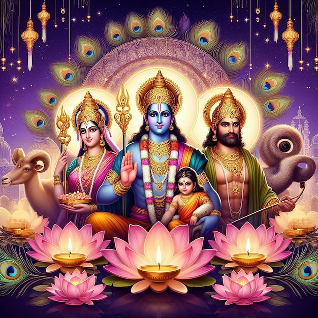 Tło obrazu Ram Navami